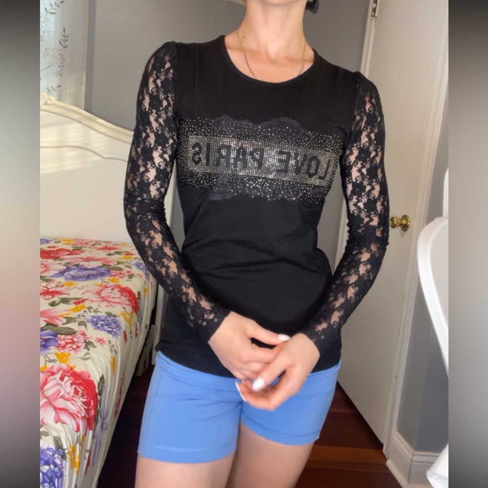 Print long sleeve shirt